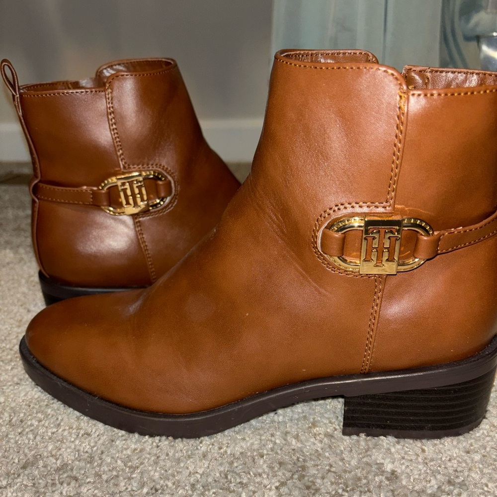 Tommy Hilfiger Brown Boots. Size 8. Worn once for family photos.